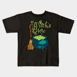 Witch Brew Cauldron Potions Kids T-Shirt